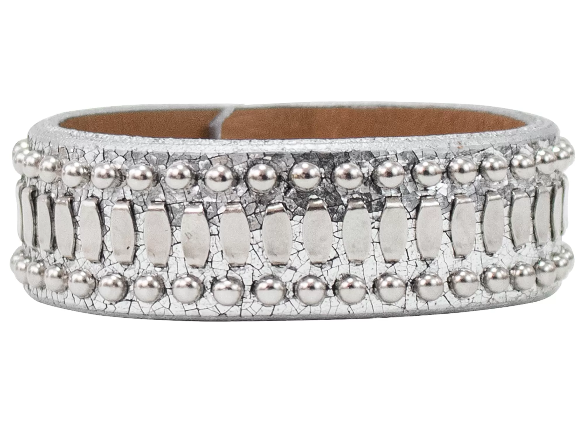 Calleen Cordero Alana .75" Bracelet Silver Mirror w/ Nickel Art Outlet