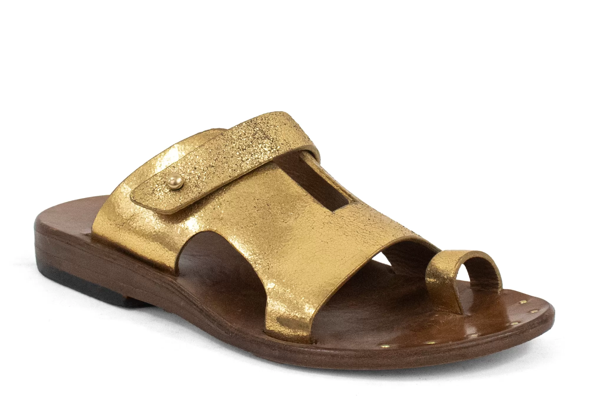 Calleen Cordero Bowie Sandal Gold Mirror w/ Brass Art Shop