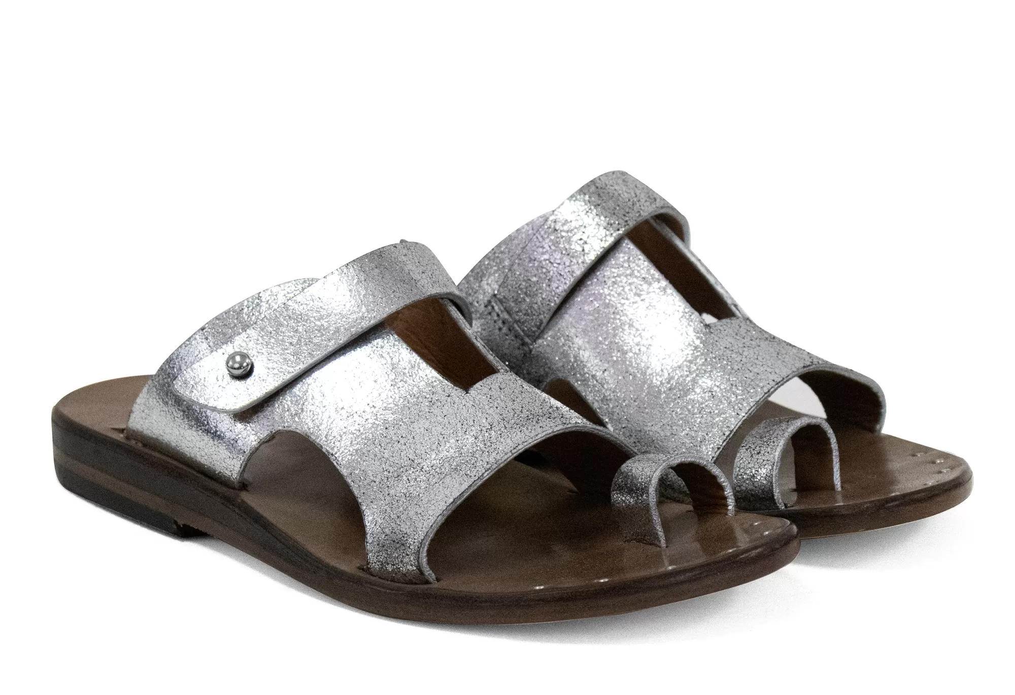 Calleen Cordero Bowie Sandal Silver Met w/ Nickel Art Store