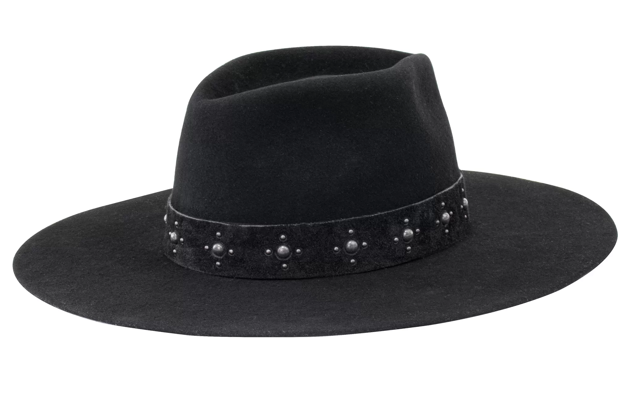 Calleen Cordero Cali Star Hat Black Wool w/ Black Art Clearance