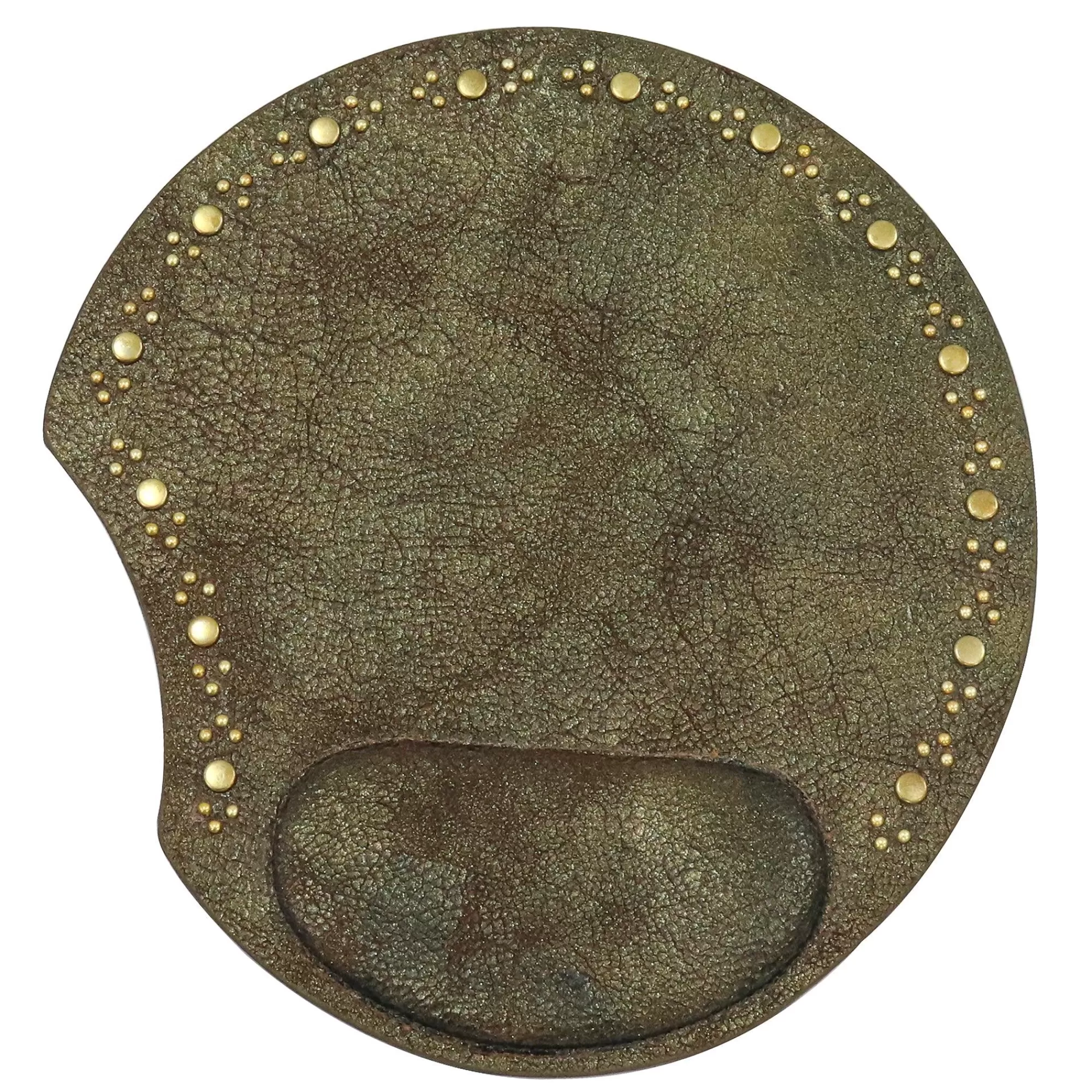 Calleen Cordero Cloe Round Mouse Pad Bronze Pear Cracked w/ Brass Art Clearance