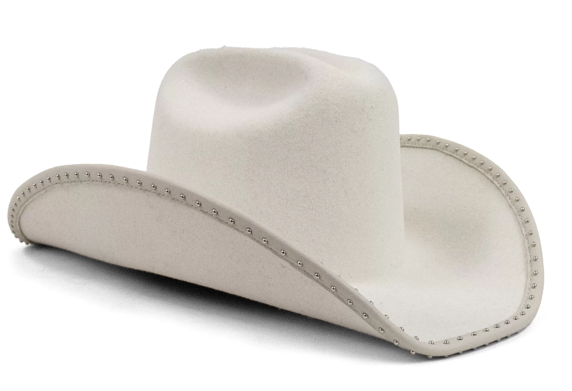 Calleen Cordero Jaci 200's Hat White Wool w/Nickel Art Outlet