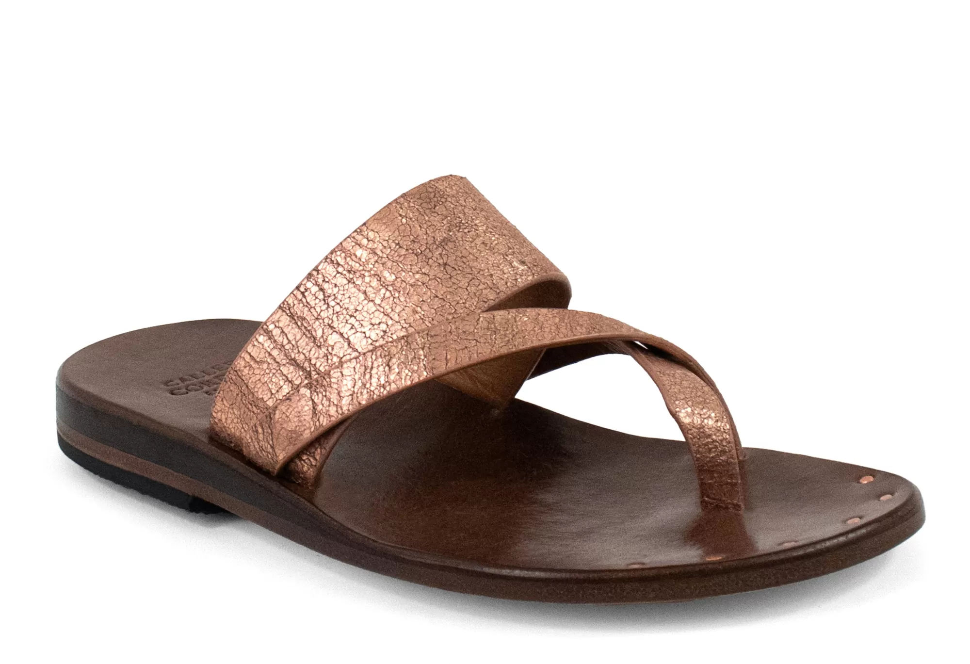 Calleen Cordero Juno Sandal Hudson Rose Gold w/ Brass Art Store