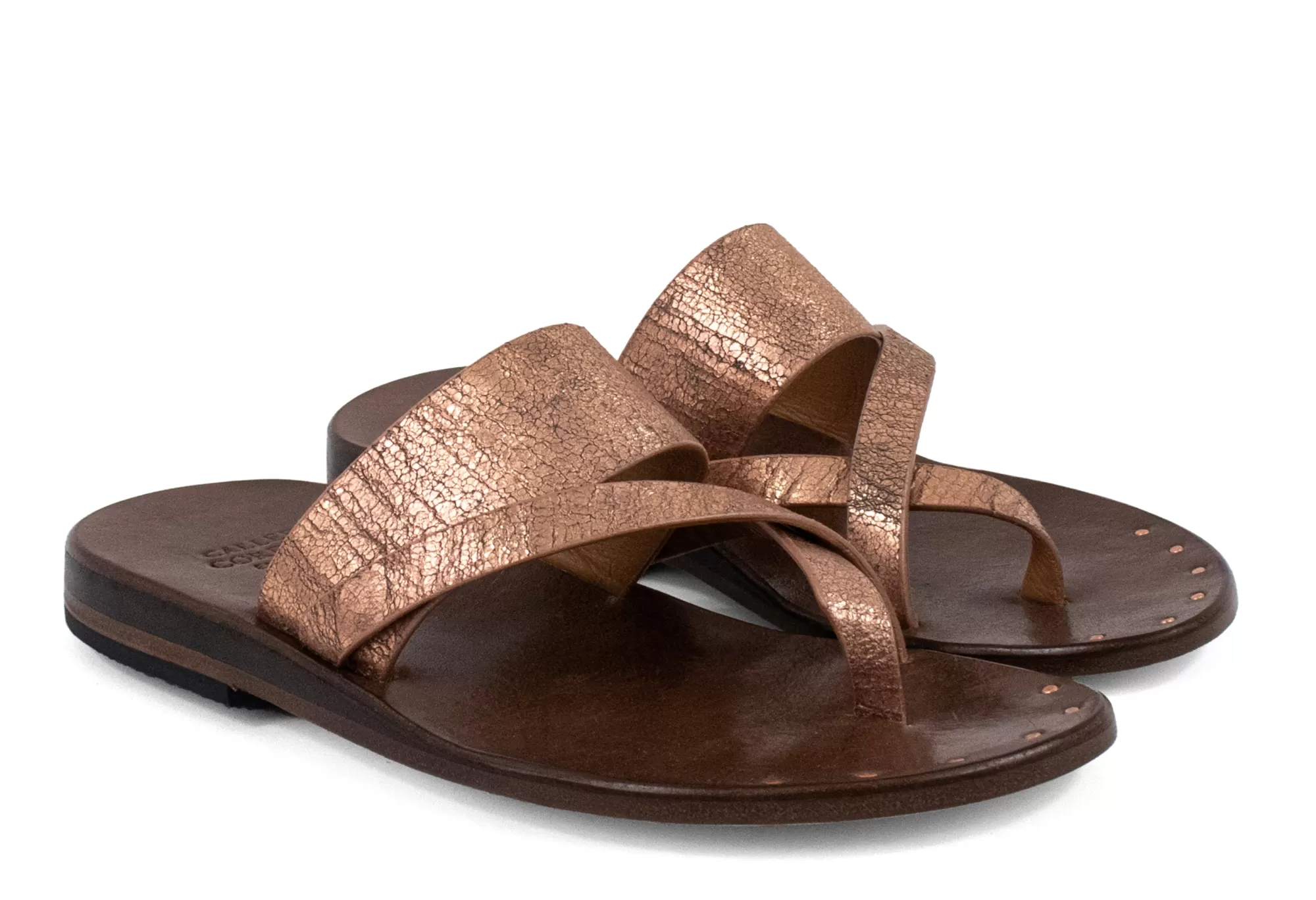 Calleen Cordero Juno Sandal Hudson Rose Gold w/ Brass Art Store