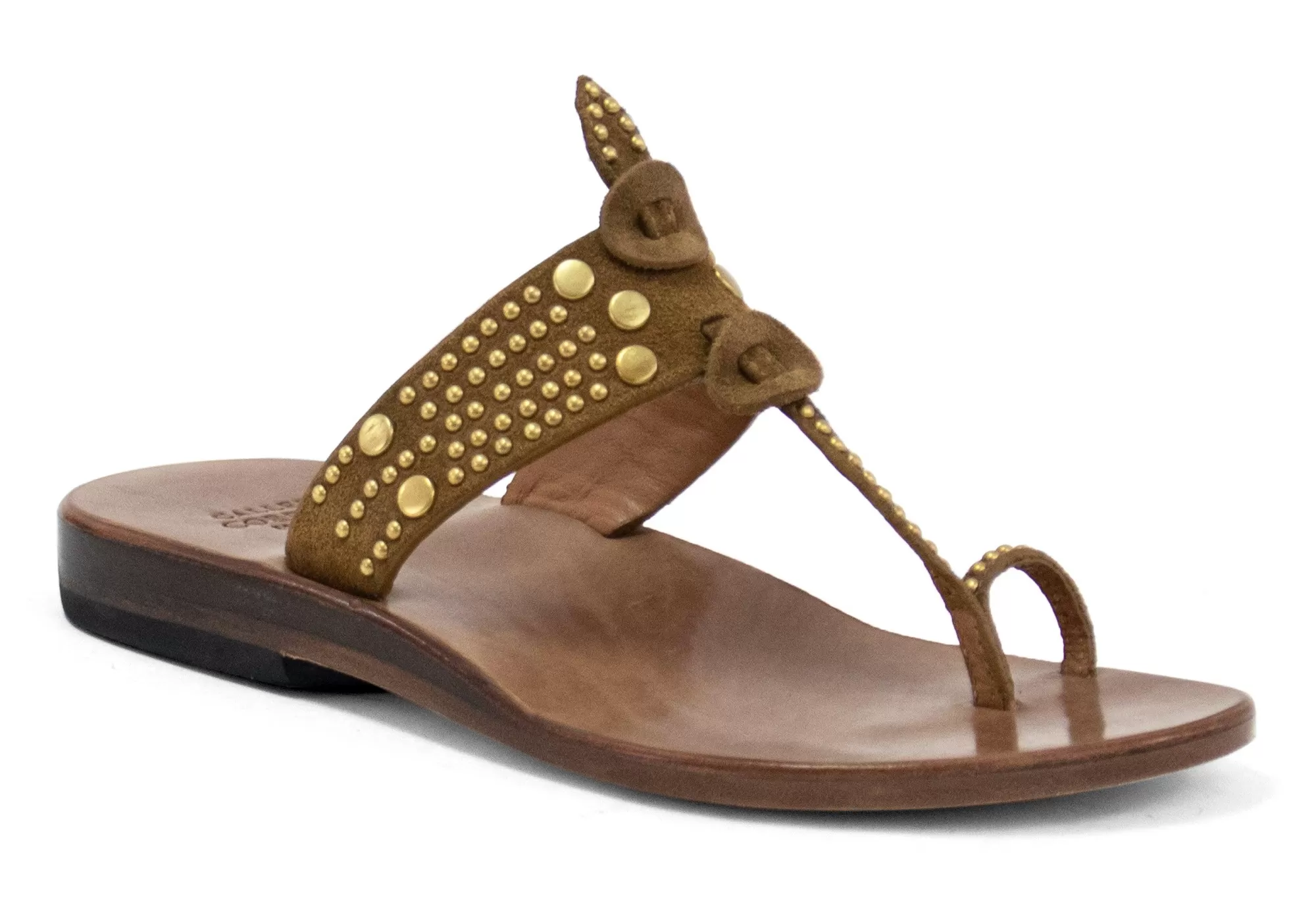 Calleen Cordero Karma Sandal Desert Sand w/ Brass Art Outlet