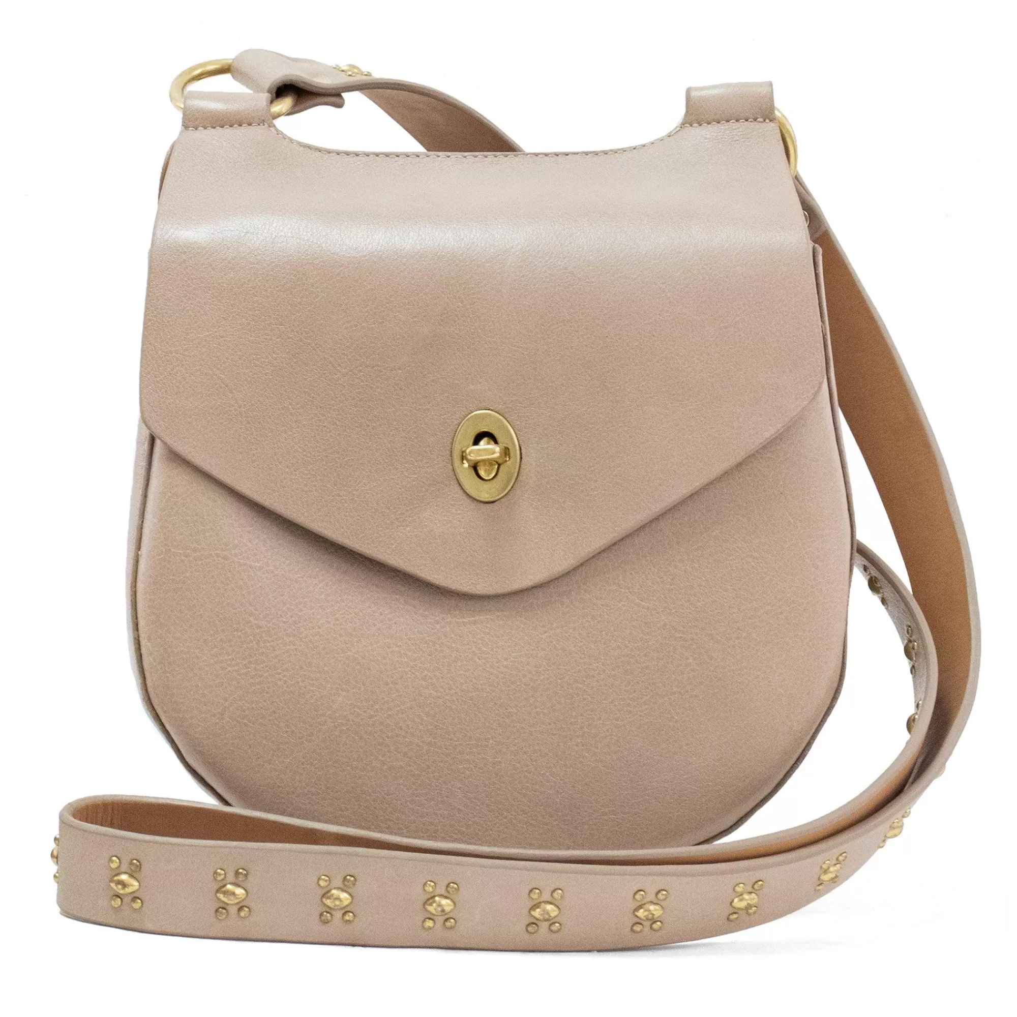 Calleen Cordero Luzara Messenger Shell-Belmont w/ Brass Art Clearance