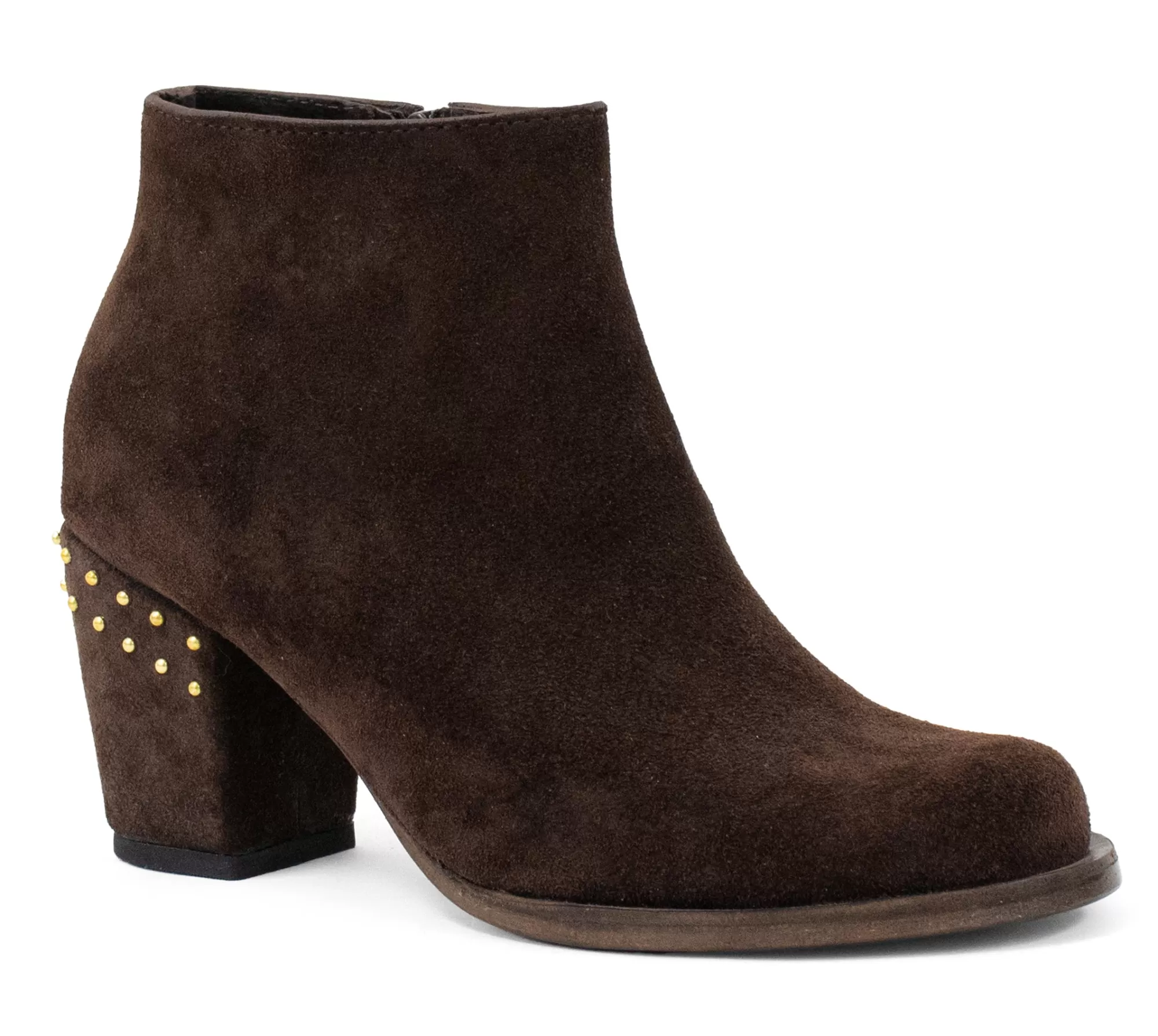 Calleen Cordero Mavi Boot Chocolate Suede w/ Brass Art Cheap