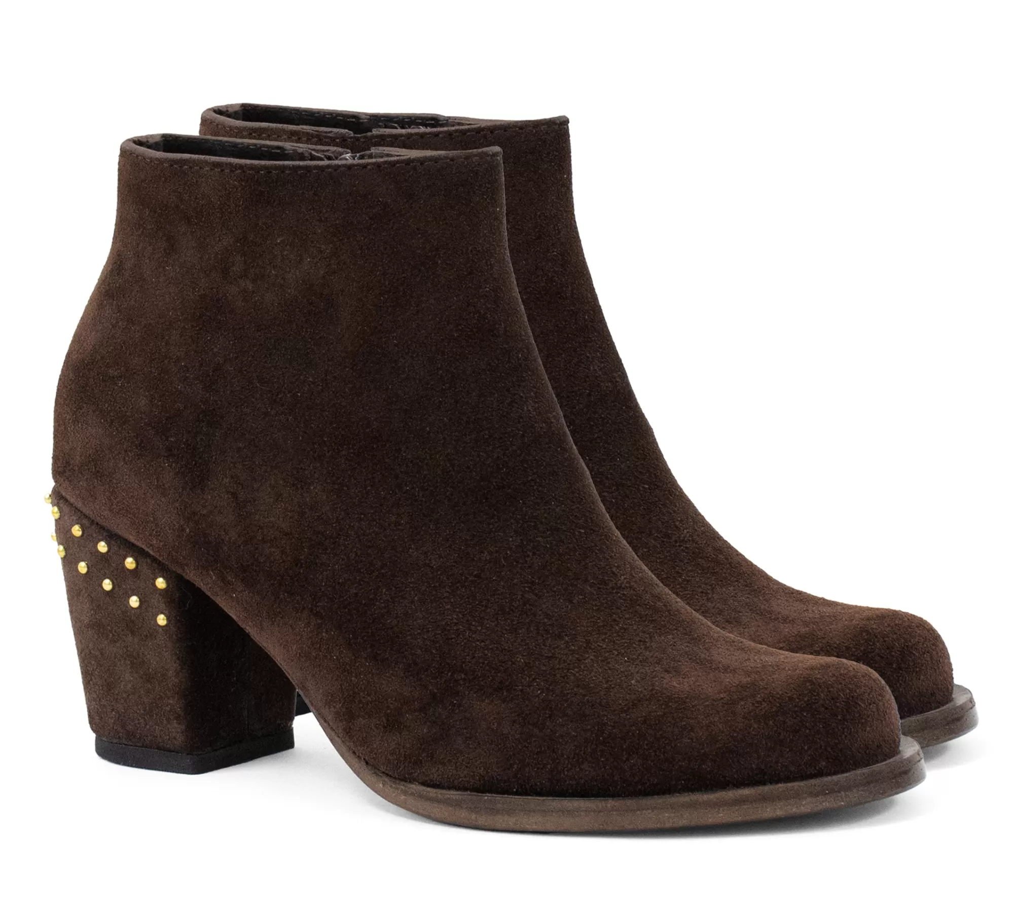 Calleen Cordero Mavi Boot Chocolate Suede w/ Brass Art Cheap