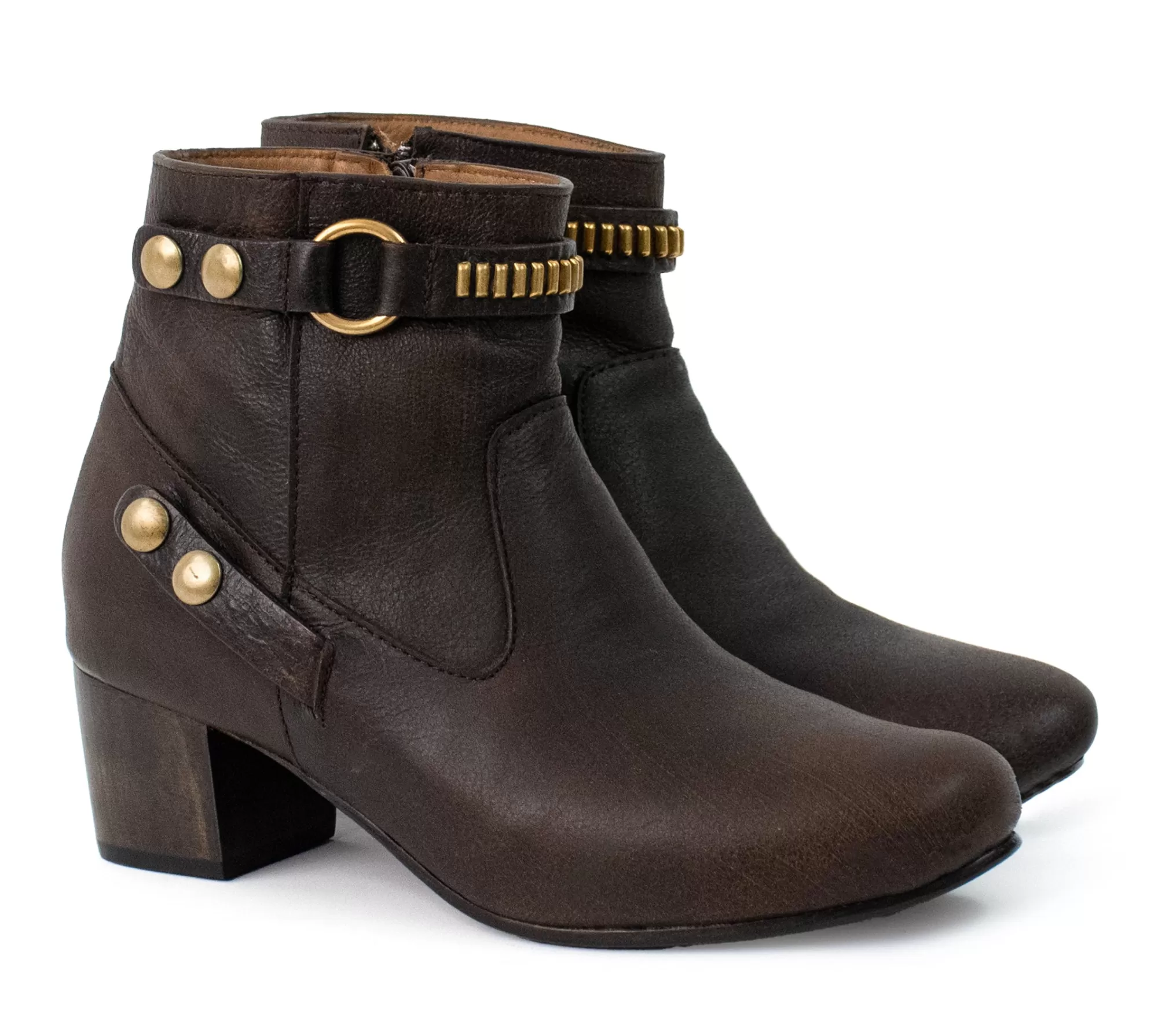 Calleen Cordero Reeza Boot Brown Polo w/ Brass Art Outlet