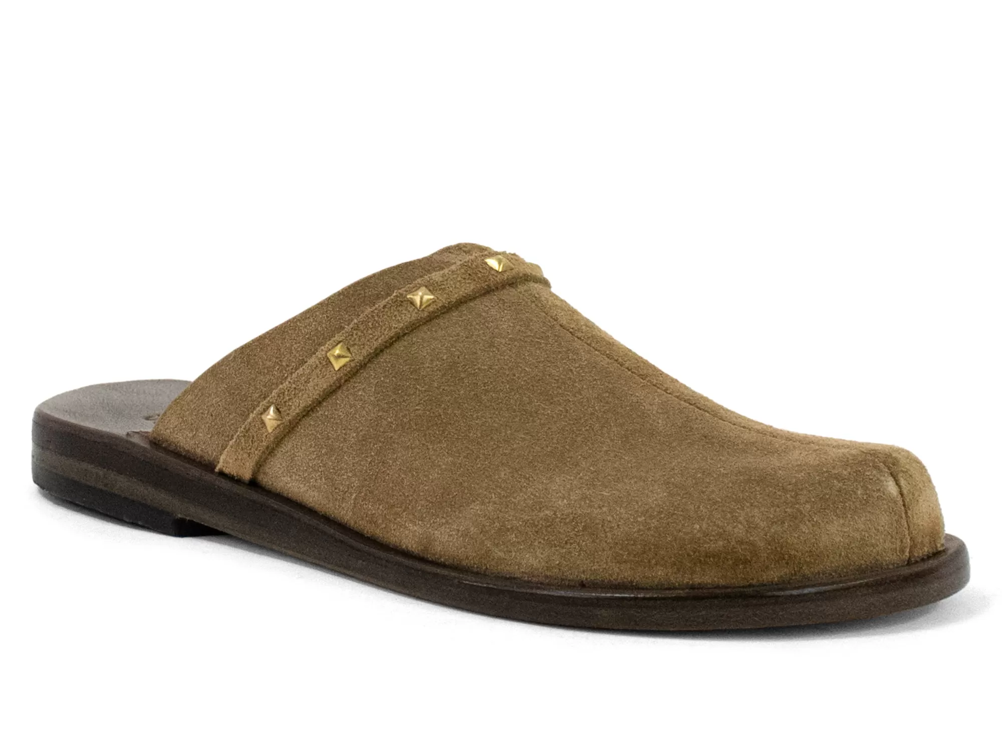 Calleen Cordero Sierra Clog Biscuit Suede w/ Brass Art Cheap