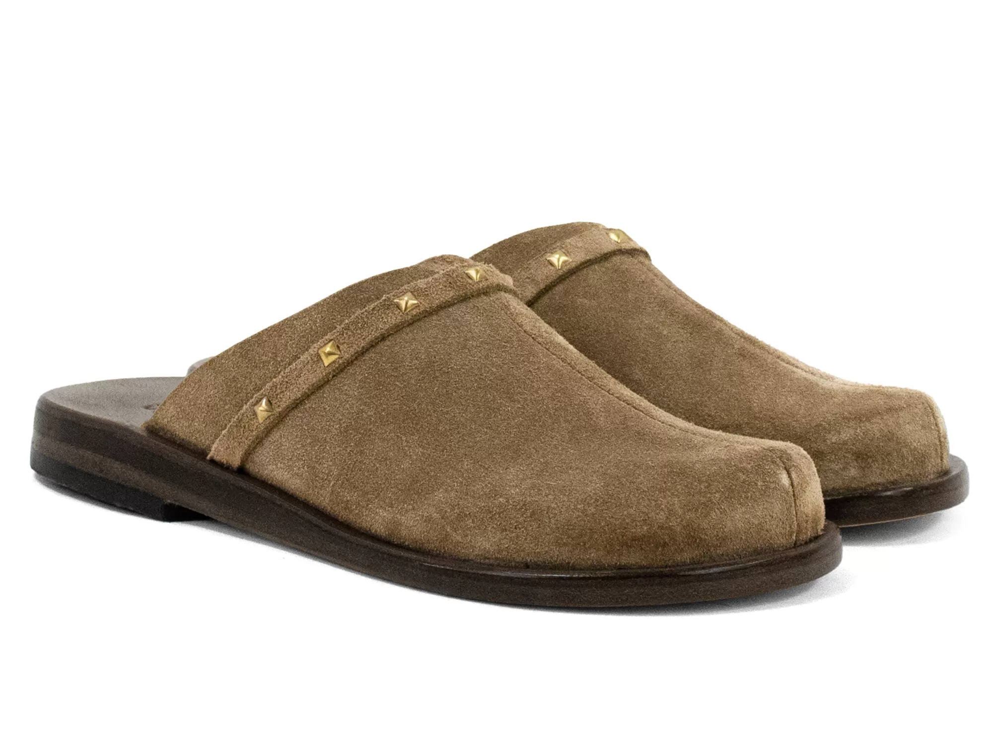 Calleen Cordero Sierra Clog Biscuit Suede w/ Brass Art Cheap