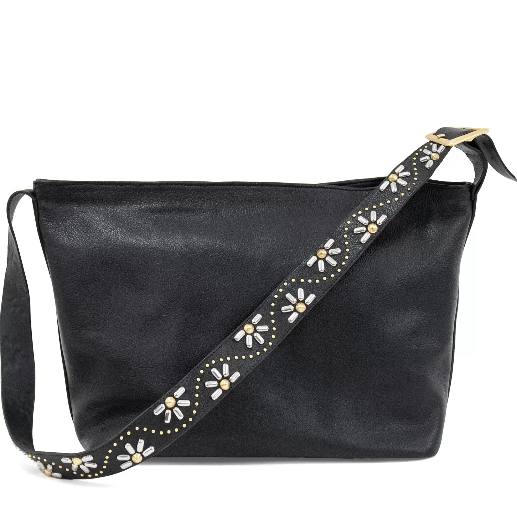 Calleen Cordero Tessa Haz De Luz Messenger Black Belmont w/ Nickel & Brass Art Shop